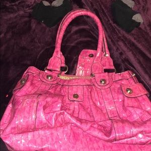 Guess hot pink purse